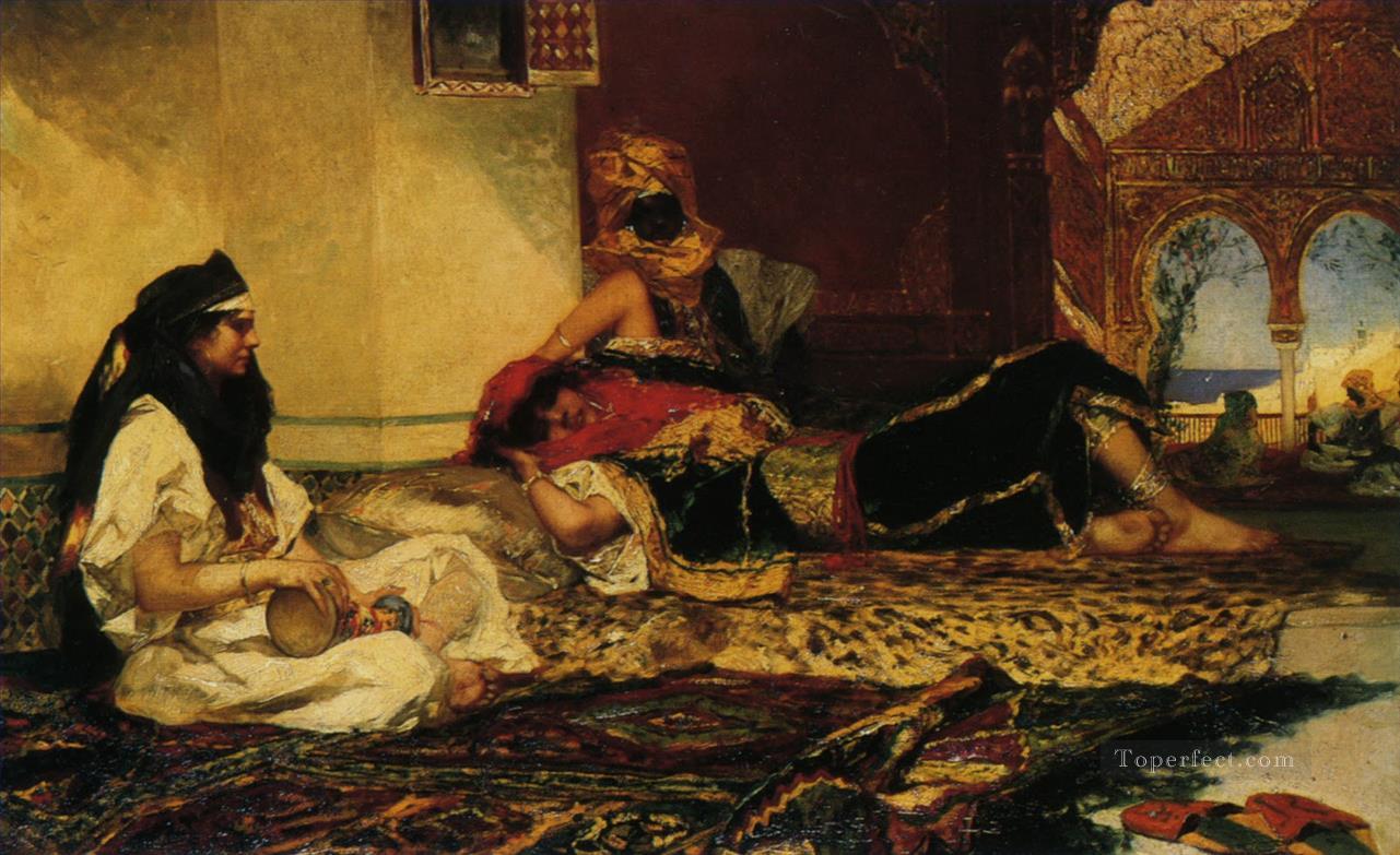 beauties on carpet Jean Joseph Benjamin Constant Orientalist Oil Paintings